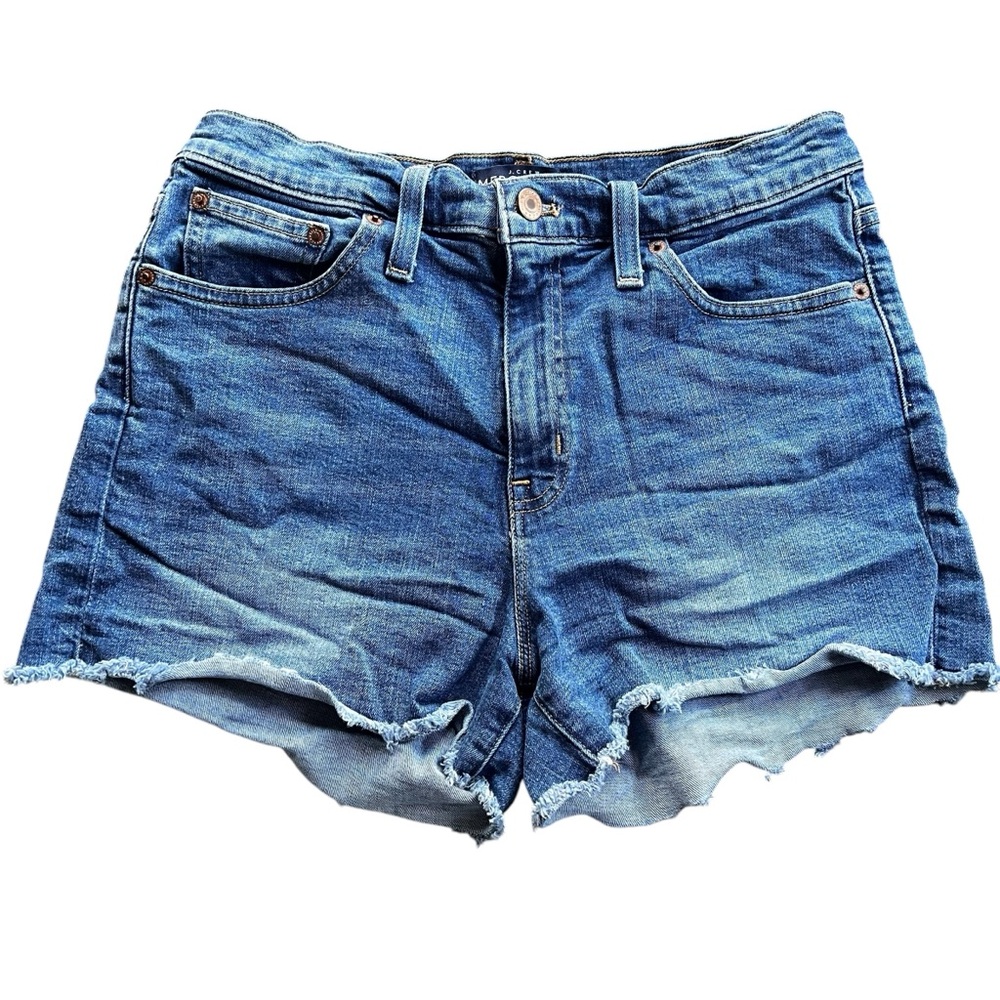 J. CREW Mercantile 10" highest-rise cutoff boy Jean shorts Women's‎ Size 28